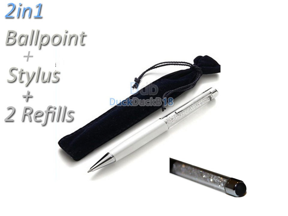   Stylus Crystalline Ballpoint pen with Swarovski crystal + 2 refills