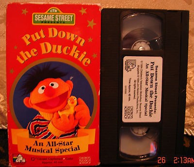 Sesame Street Put Down The Duckie Vhs Rare Video An All Star Musical On 