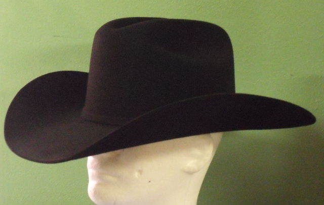 RESISTOL 10X BEAVER FELT STERLING HORSESHOE COWBOY WESTERN HAT