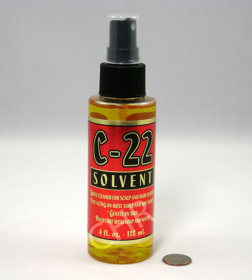 22 Solvent Adhesive Remover 4 oz for Tape Glue on Wig Toupee 