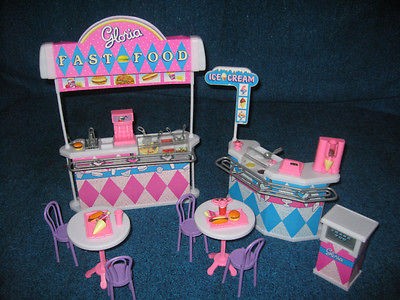 GLORIA FURNITURE FAST FOOD PLAY SET BARBIE SIZE