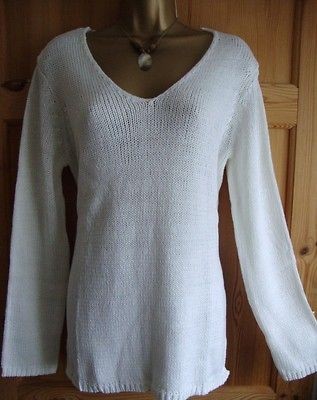 NEW LADIES WOMANS WINTER WHITE JUMPER PLUS SIZE 14/16/18/20/22/2/4/26 