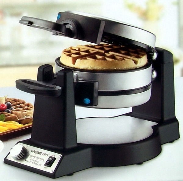 New Waring Pro Rotating Double Belgian Flip WAFFLE MAKER Machine