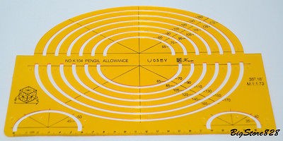 New Large Isometric Ellipse Oval Shapped Curve Drawing Template