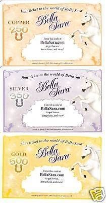 Bella Sara * WINTER FESTIVAL * GOLD, SILVER, & COPPER TICKETS
