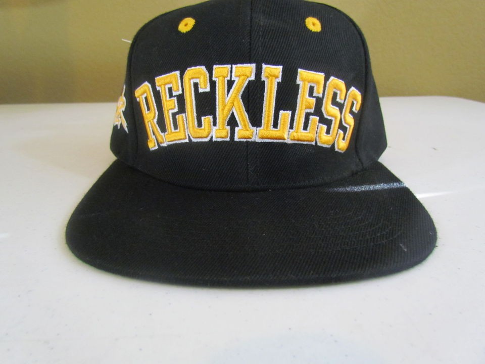 NWT Young and Reckless Letterman Snapback Flat Bill Hat One Size 