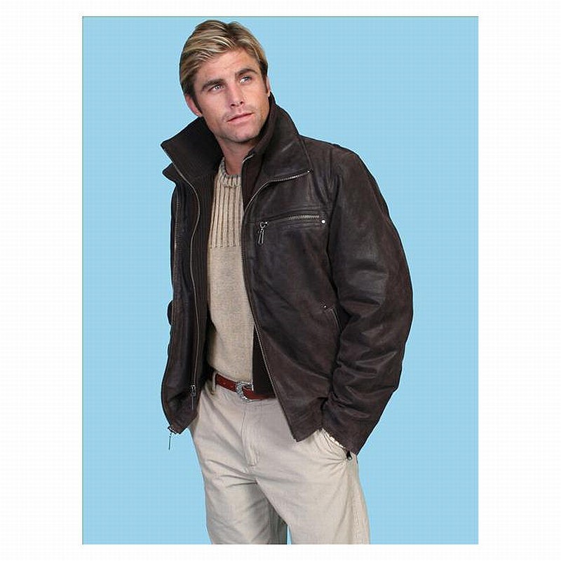 Scully #400 Big Mens 3X or 4X Large Brown Leather Frontier 