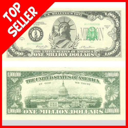 WHOLESALE LOT OF   100 MILLION FAKE DOLLAR BILLS