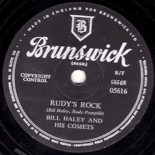 BILL HALEY UK 78 RUDYS ROCK / BLUE COMET BLUES BRUNSWICK 05616 GREAT 