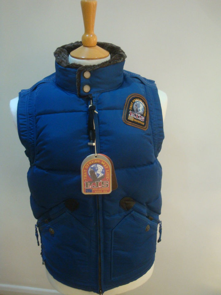 PARAJUMPERS P.J.S PARA JUMPERS MAN KOBUK JACKET NEW WITH TAGS BLUE 