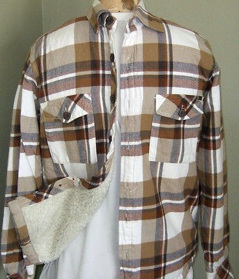 BILLABONG SKATE BROWN HOODIE FLANNEL FLEECE JACKET S