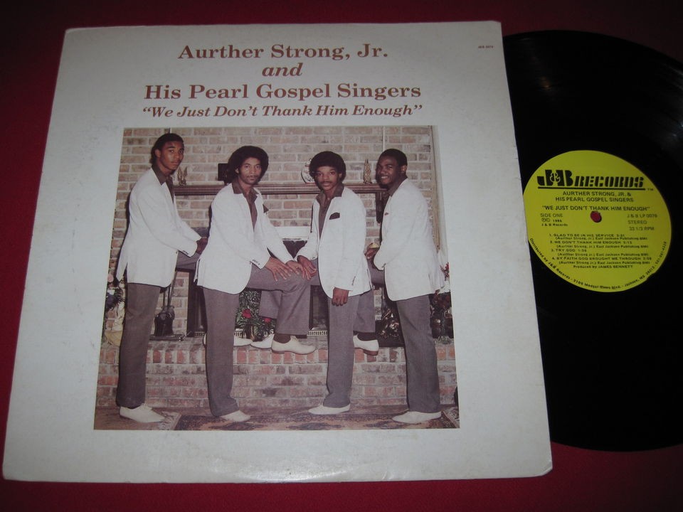 VG+ RARE BLACK GOSPEL SOUL LP AURTHER STRONG JR & PEARL GOSPEL 