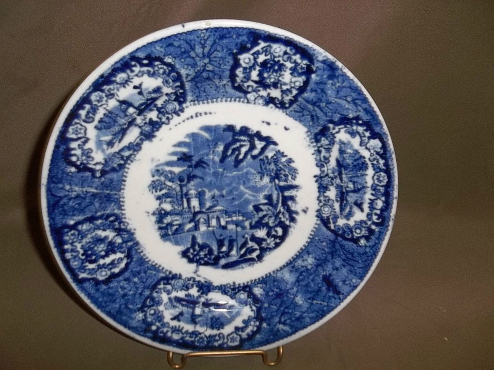 FLOW BLUE PLATE BY PETRUS REGOUT MAASTRICHT ORIENTAL