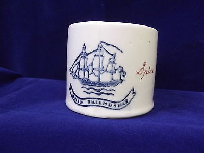 VTG OLD SPICE CERAMIC SHAVING MUG HULL POTTERY 1944 1950 PERFECT