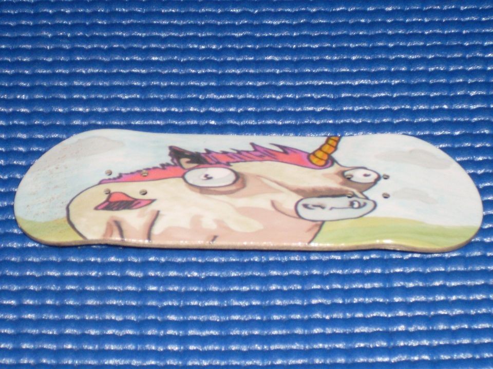   Fingerboards Unicorn Pig Series 4 Wooden Wood Graphic Deck Grip Board