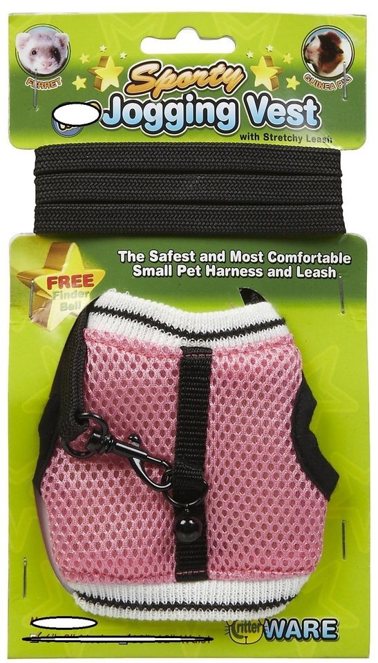 WARE PINK SMALL WALK N VEST COMFORT HARNESS & LEASH SM ANIMAL FREE 