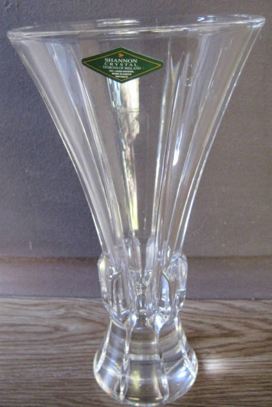 Dublin Godinger Shannon Crystal Vase Ireland Republic