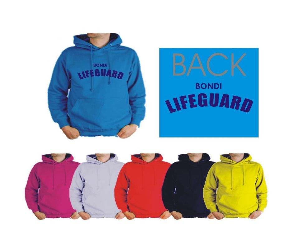 KIDS 11 13 YEARS BONDI LIFEGUARD SURF RESCUE HOODIE 6 COLOURS