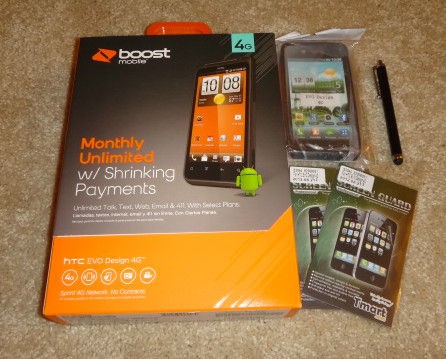   4G   4GB   Black (Boost Mobile) Android Smartphone + Accessories