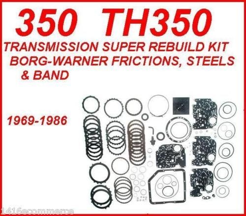   TRANSMISSIONSU​PER REBUILD KIT W/STEELS & BORG WARNER FRICTIONS