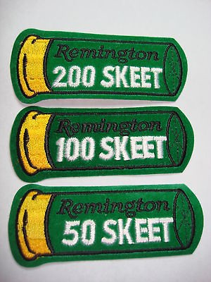 Remington Shotgun Shell Shaped Skeet Patches Unused