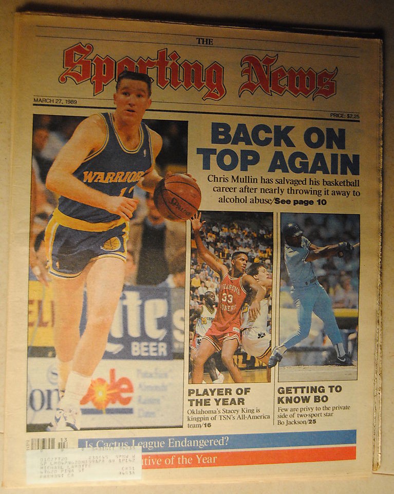   The Sporting News Golden St Warriors Chris Mullin KC Royals Bo Jackson