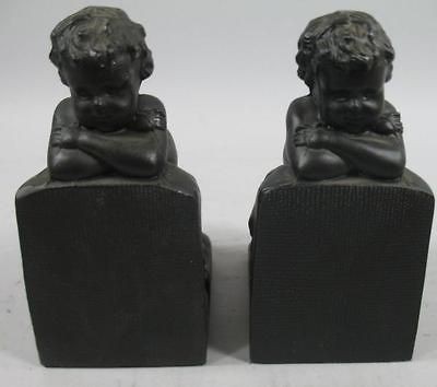 Adorable Baby Boy Bookends Child Book Ends Babys Room Home Decor 