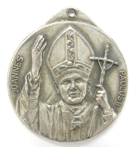 OLD MEDAL JOANNES PAULUS II POPE JOHN PAUL ROMA ITALY x