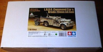 Tamiya 89785 1/35 British LRDG Command Car & Breda 20mm AA Gun