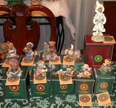 Lot of 10 Boyds Bears Resin Figurines – Nativity Christmas 