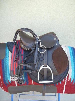 18 NEW LEATHER CAMBRIDGE ENGLISH JUMP SADDLE ALL PURPOSE PACKAGE 