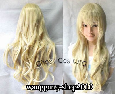 Top 8 Colors heat resistant ramp bang long Curly Cosplay womens Hair 