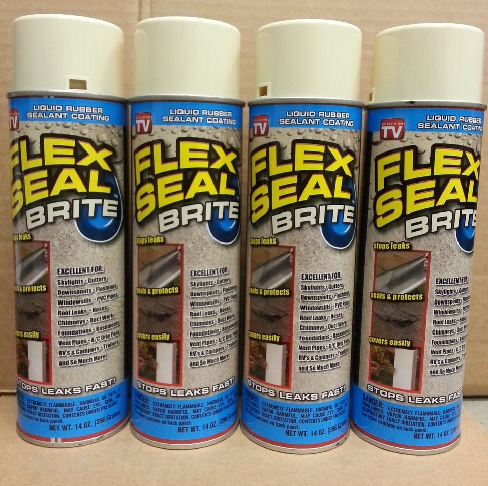 JUMBO CANS FLEX SEAL Brite 14oz Liquid Rubber Sealant Bright  As 