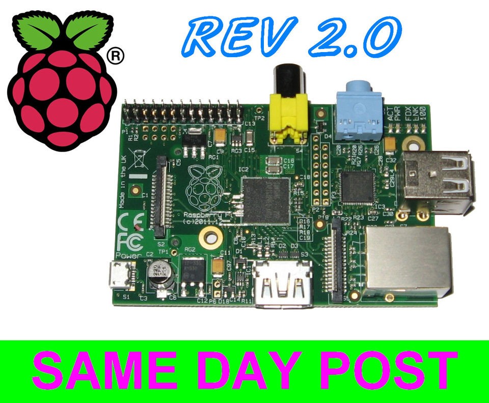   Pi MODEL B  RASPBERRY PCBA  BROADCOM BCM2835 700MHz ARM1176JZFS