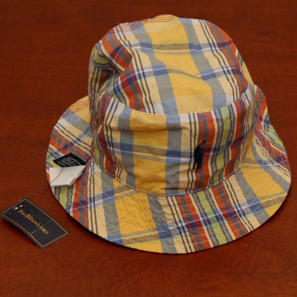 Polo Ralph Lauren Bucket Hat Ball Cap Reversible Size S M L Xl Pony 