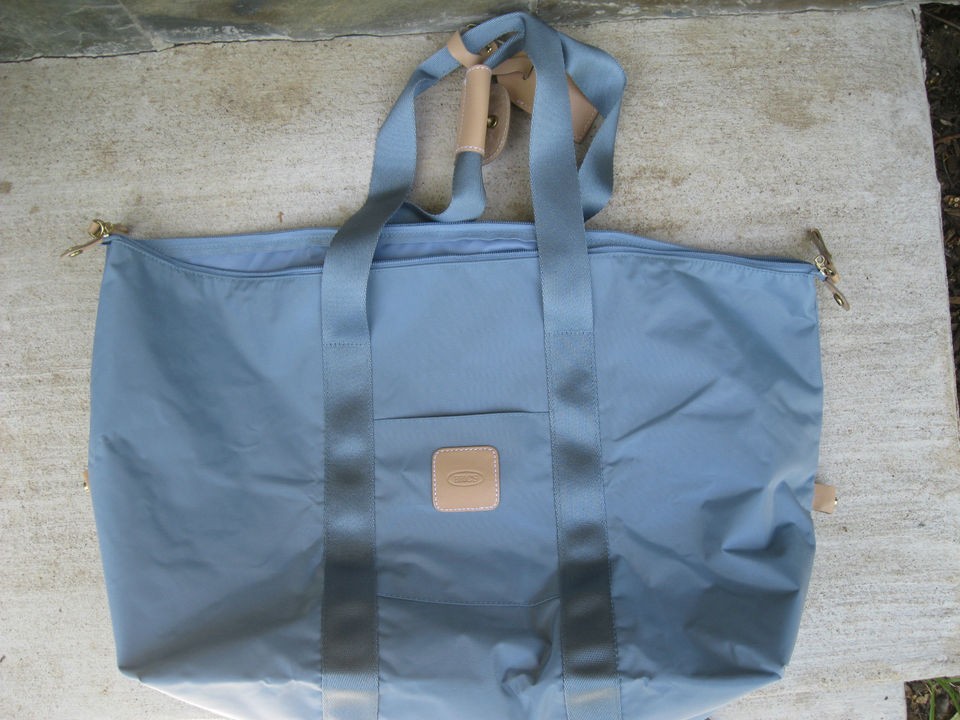 BRICs brics HOLDALL CAPRI X BAG Dust Blue tote purse NYLON LEATHER 