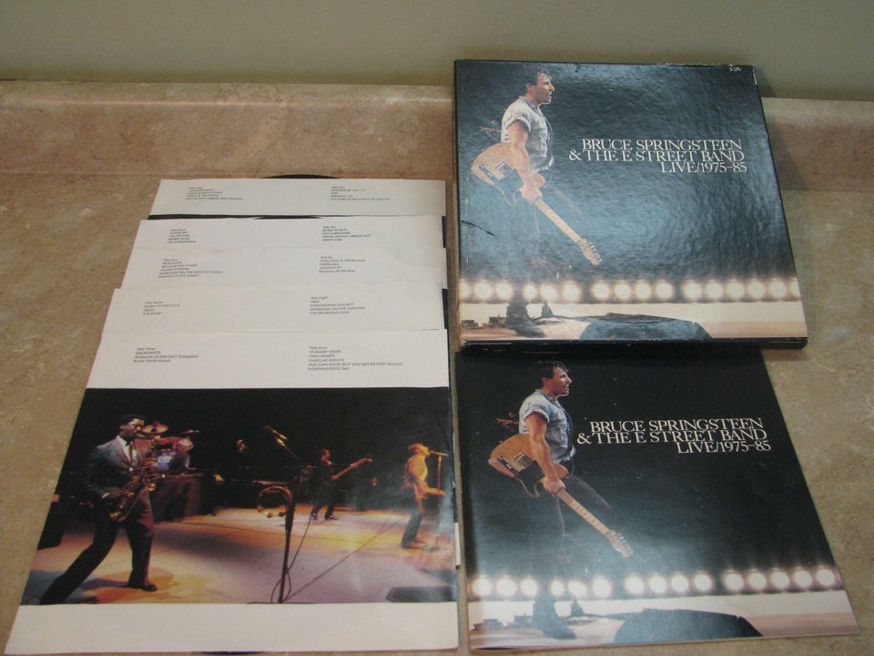 BRUCE SPRINGSTEEN LIVE Boxed Set 5 LP Record/Album 1975 1985 E STREET 