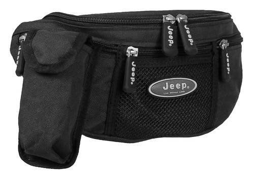 JEEP LARGE PRACTICAL BLACK BUM HIP BAG HANDBAG