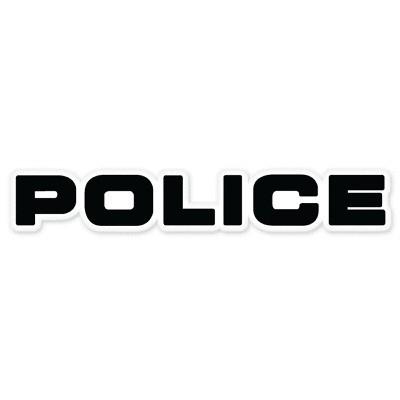 Police car bumper sticker decal 8 x 1