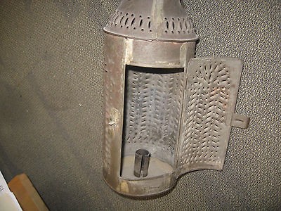 SUPER AUTHENTIC ORIGINAL COLONIAL REV WAR 1812 PUNCHED TIN LANTERN