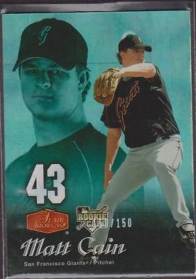 2006 Flair Matt Cain Field Box Legacy 1/1 Rookie RC  