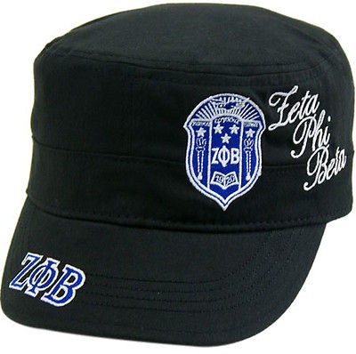 Zeta Phi Beta Shield Script Divine 9 S2 Ladies Captains Cadet Cap