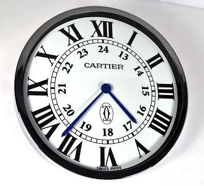 RONDE SOLO DE CARTIER SHOWROOM DISPLAY WALL CLOCK SWISS