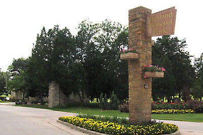 CEMETERY LOTS IN HIGHLAND MEMORIAL PARK NEW BERLIN WIS