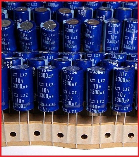   40PCS) 3300UF 10V NCC RADIAL ELECTROLYTIC CAPACITORS.12.​5X25MM.LXZ