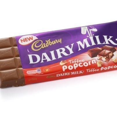 NEW DAIRY MILK TOFFEE POPCORN CADBURYS CHOCOLATE 150G BAR