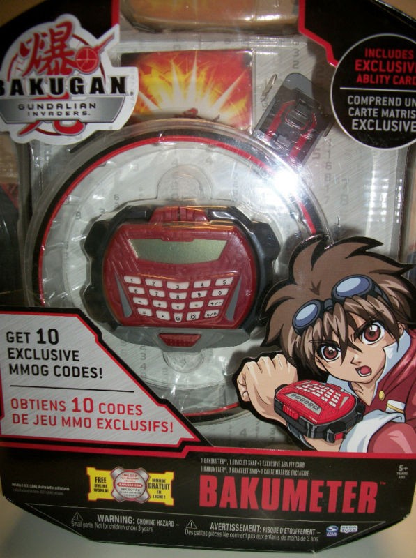 BAKUGAN GUNDALIAN INVADERS BAKUMETER CALCULATOR WATCH