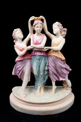 The Three Graces three charites Zeus s daughters resin polyeste​r 