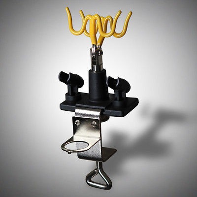 NEW Airbrush Holder Clamp on Table Mount Sation Kit Swivel Tilt Holds 