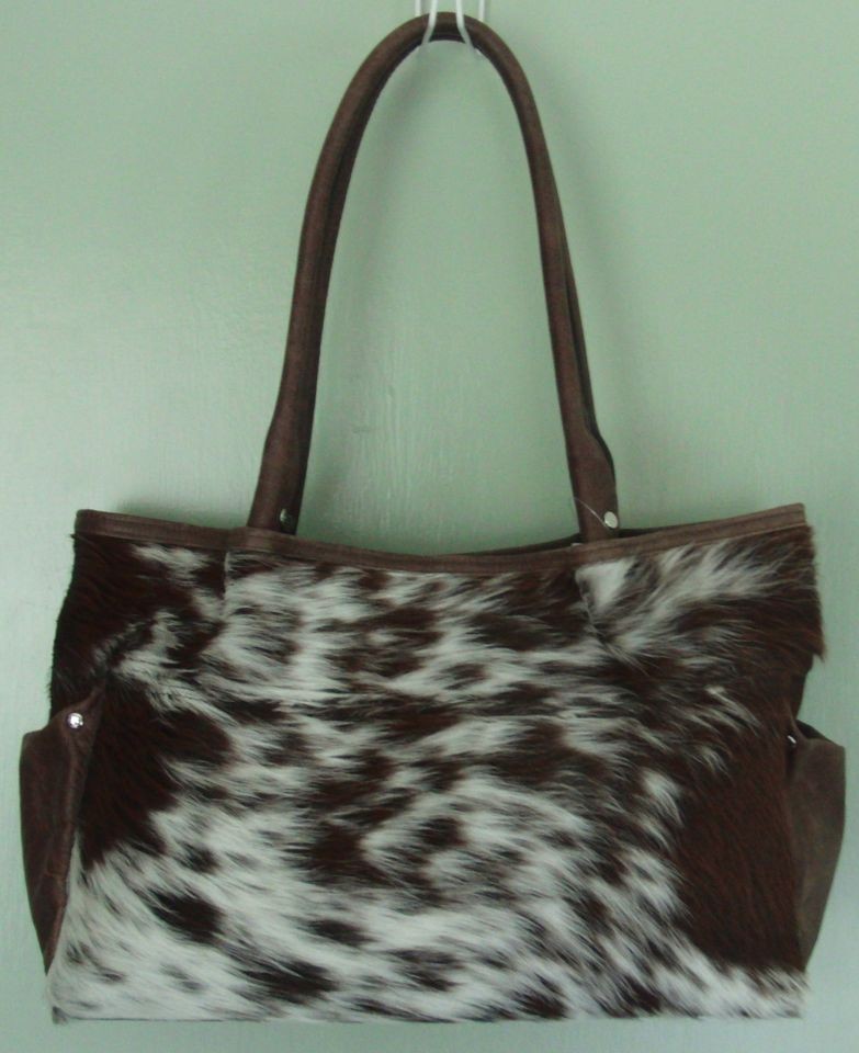Clever Carriage Company Cowhair & Leather Large Tote Bag